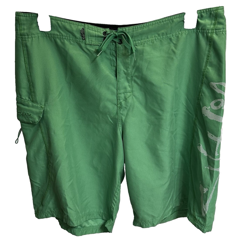 Salt Life Men's Lime Green Swim Board Shorts Beach Surf SLX-QD 40